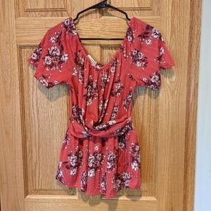 Maurices Pink Floral Top | XS